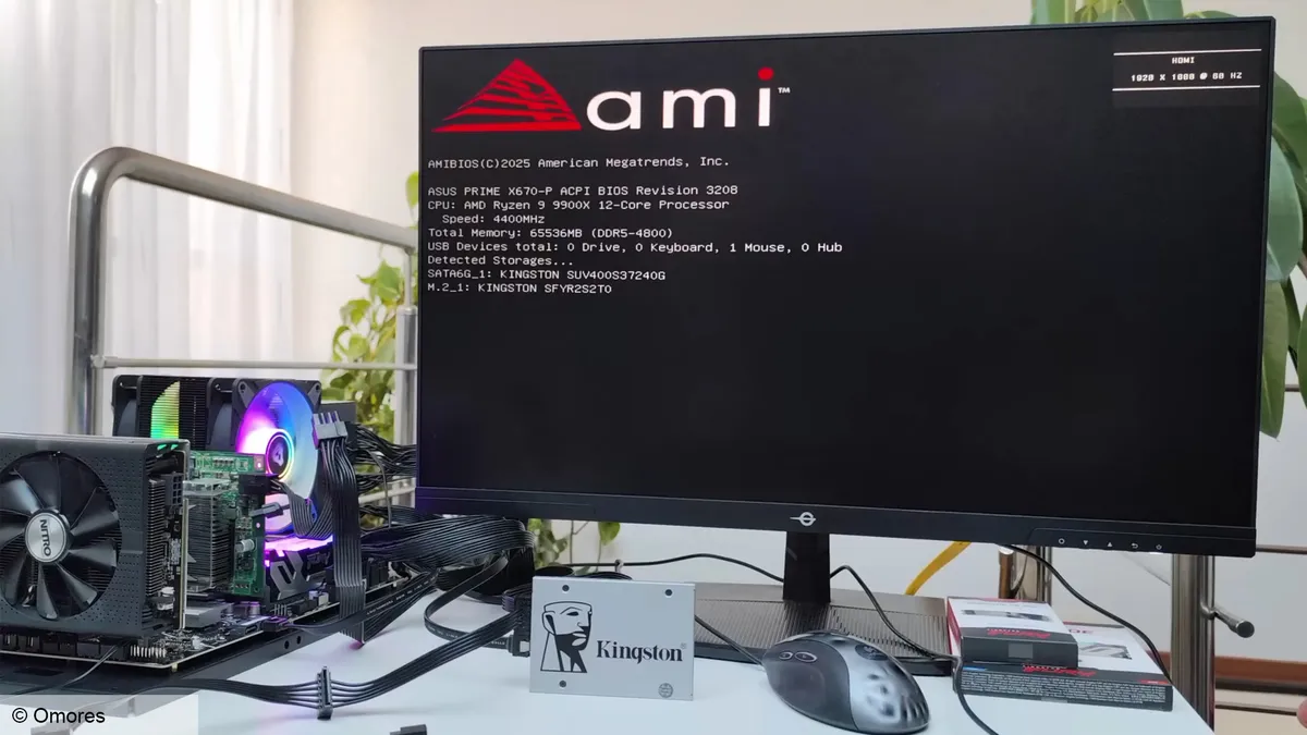 Este PC gaming arranca Windows en solo seis segundos y ejecuta Unreal a 1300 fps