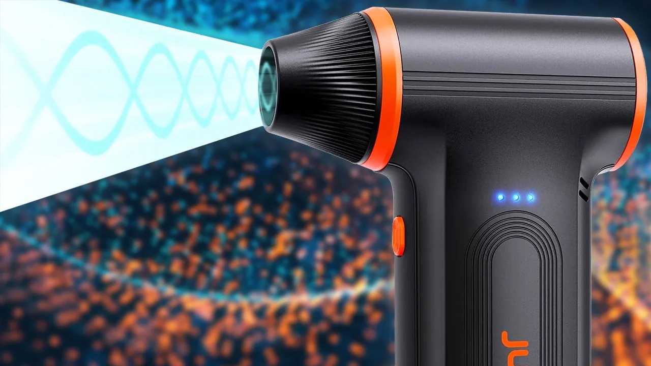 El Potente y Compacto Soplador de Aire Eléctrico Inalámbrico JUFINX Baja a $19.99 Antes del Día del Padre