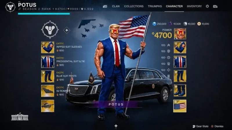 Trump se cuela en Destiny 2 con un meme cutre y Bungie despide a la mitad del equipo el mismo día