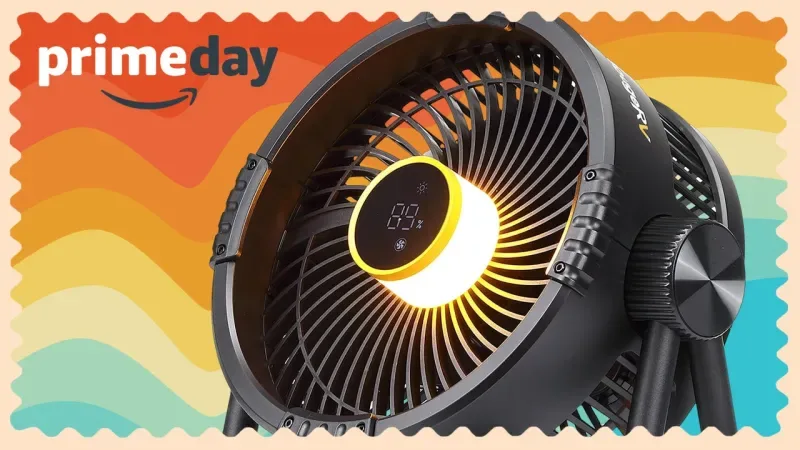 Este ventilador de camping te enciende la luz y te carga el móvil: ahora está a mitad de precio