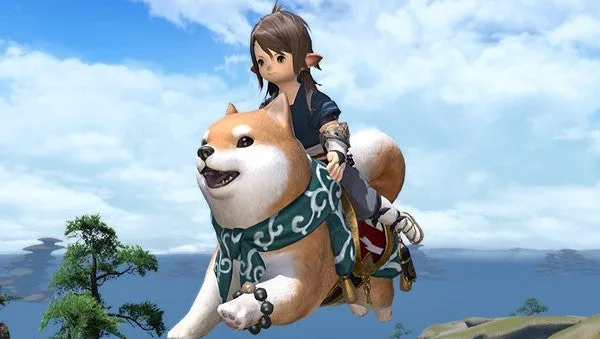 Pagar impuestos en Japón te da un perro gigante en Final Fantasy 14. Y no, no es coña.