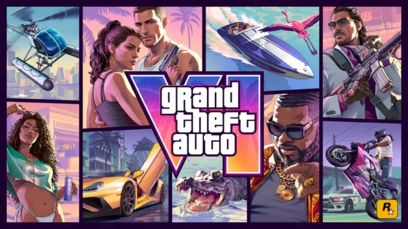 La portada de GTA 6 ya está aquí: un flamenco, un cocodrilo y mucha tontería
