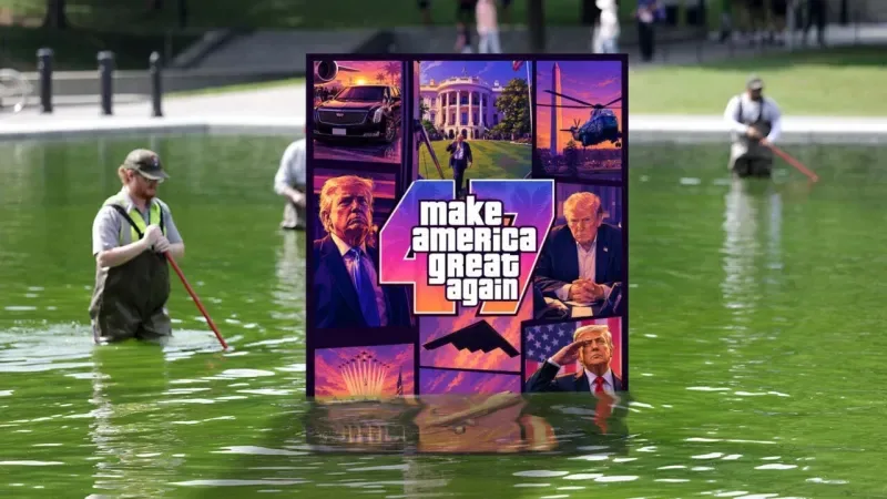 La Casa Blanca se apunta al meme del GTA 6 para que no hables de la piscina verde radioactiva